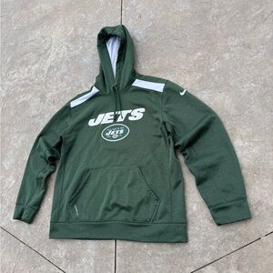 Nike New York Jets NFL Onfield Therma-Fit Hoodie Green Size Large